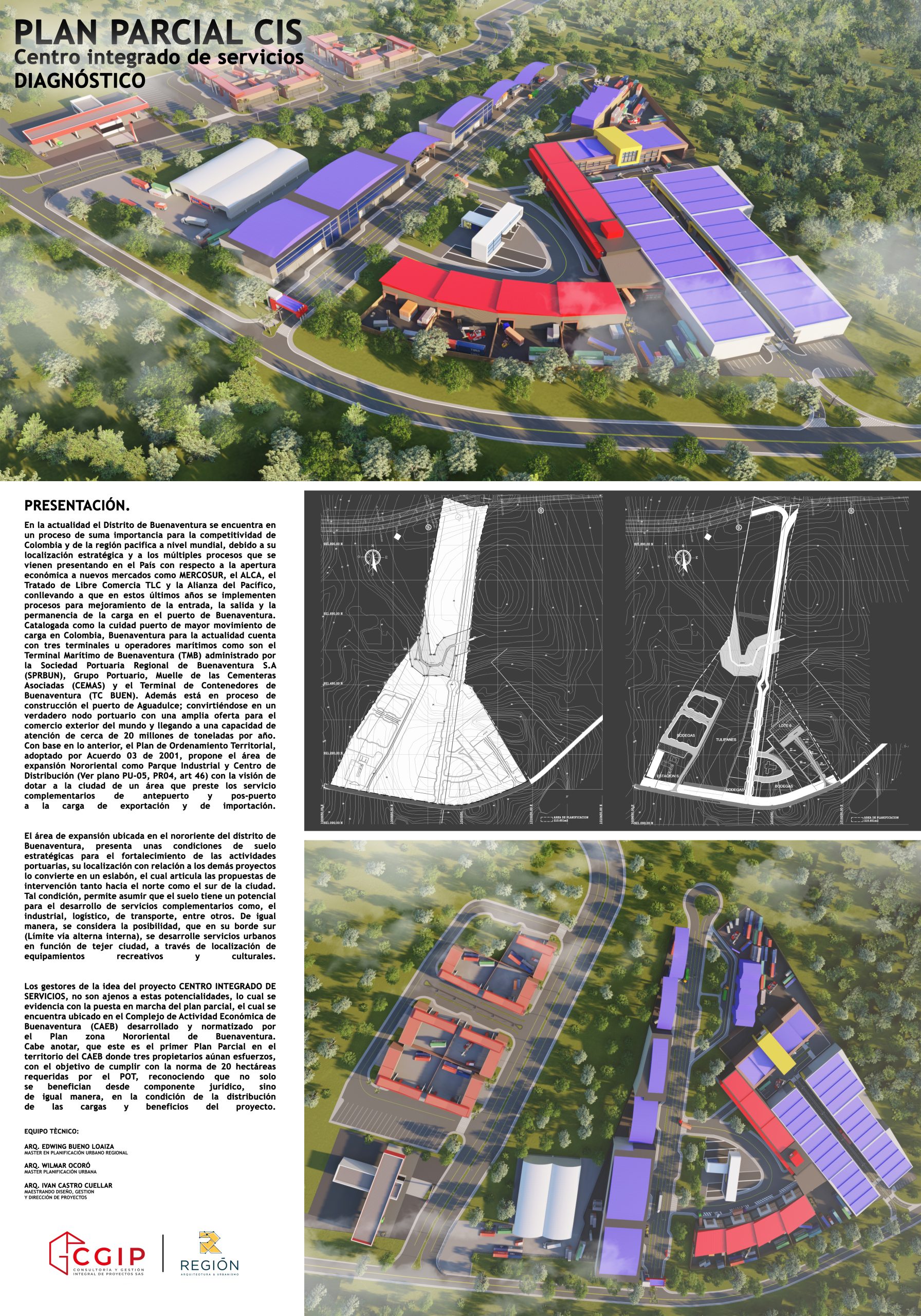 Lamina Plan parcial Centro integrado de servicios CIS 2015 2 - Buenaventura